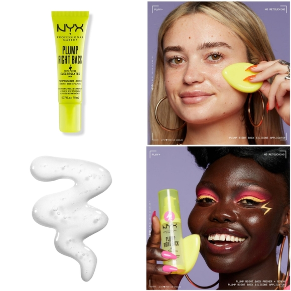 NEW 3× NYX Plump Right Back Electrolytes Plumping Primer Serum Travel Size - Picture 3 of 4